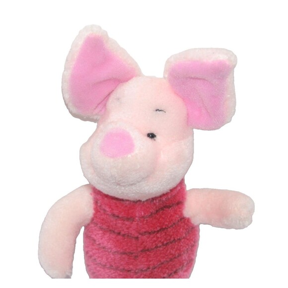 Disney Winnie the Pooh PIGLET Beanbag Plush 10" - Picture 2 of 3